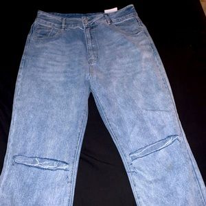 FashionNova brand new small waisted bell jeans